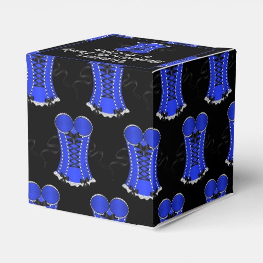 Flirterig Blauw Tuinhart Bedankdoosjes (Achterkant)