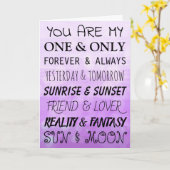 Flirterig Nu en Voor Altijd, Ik Hou van Jou Kaart (Gele Bloem)