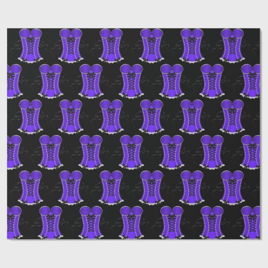 Flirterig Paars Korset Cadeaupapier (Vlak)