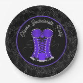 Flirterig Paars Korset Papieren Bordje (Voorkant)