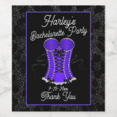 Flirterig Paars Korset Wijn Etiket (Enkel label)