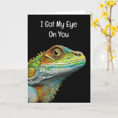 Flirterig Romantisch, Ik Heb Mijn Oog Op Jou Kaart (Gele Bloem)