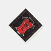 Flirterig rood korset  servet (Hoek)