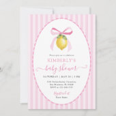 Flirterige citroen babyshower kaart (Voorkant)