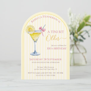 Flirterige citroen cocktail Een tini beetje Ouder Kaart
