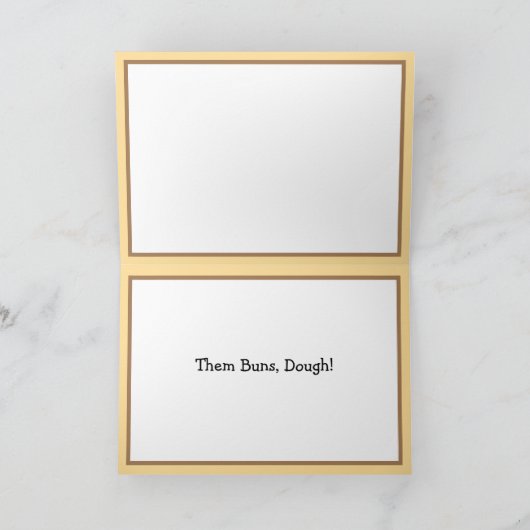 Flirterige Kaneelbroodje Voedsel Punt Romantisch  Kaart (Binnen)