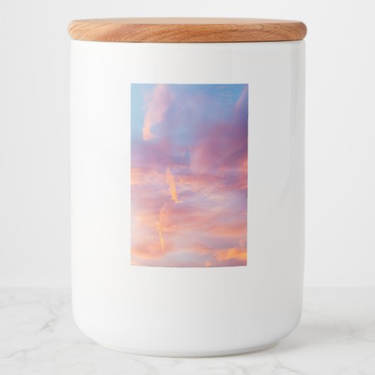 flirterige lucht voedselcontainer etiket (Voorkant)