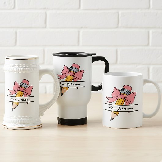 Flirterige Onderwijzer Mok Gepersonaliseerd Bedank