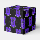 Flirterige paarse korset kubus bedankdoosjes (Achterkant)