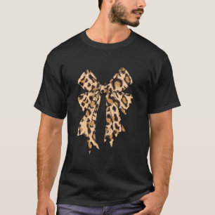 Flirterige Strik Luipaard Jachtluipaard Print Voor T-shirt