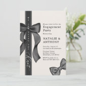 Flirterige strik We gaan knopen leggen Verloving Kaart (Staand voorkant)