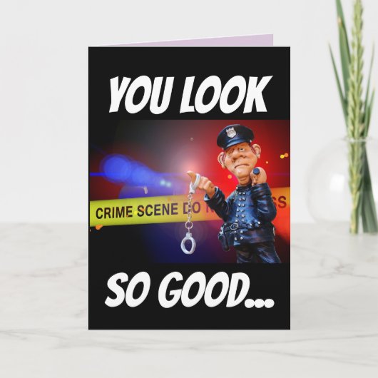 FLIRTIGE AGENT ROMANTISCHE GRAPPIGE KAART (Voorkant)