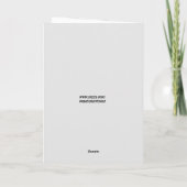 FLIRTIGE POLITIEAGENT ROMANTISCHE GRAPPIGE Wenskaa Kaart (Achterkant)