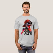 Flirtin' Fowl - Call Me Maybe beroemd gemaakt door T-shirt (Voorkant volledig)