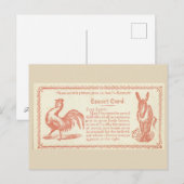 Flirting card briefkaart (Voorkant / Achterkant)