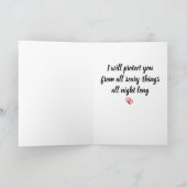 **FLIRTING GHOST ZORGT VOOR U** HALLOEEN KAART (Binnen)