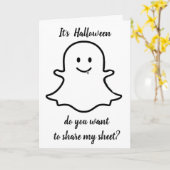 **FLIRTING GHOST ZORGT VOOR U** HALLOEEN KAART (Gele Bloem)