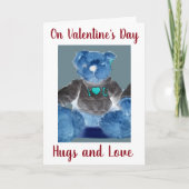 **FLIRTING TEDDYBEAR** VOOR U OP VALENTIJNSDAG FEESTDAGEN KAART (Voorkant)