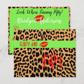 Flirty 50e Draaien Vijftigste Verjaardagsfeest Kaart (Voorkant / Achterkant)