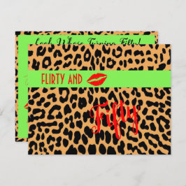 Flirty 50e Draaien Vijftigste Verjaardagsfeest Kaart