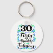 Flirty absoluut fantastische, gepersonaliseerde ve sleutelhanger (Achterkant)