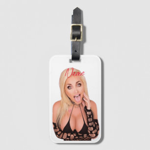 Flirty blonde Thunder_Cove Bagagelabel