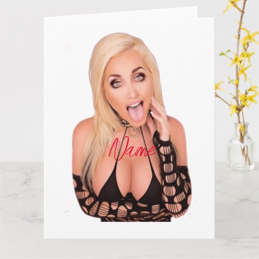 Flirty blonde Thunder_Cove Kaart (Gele Bloem)