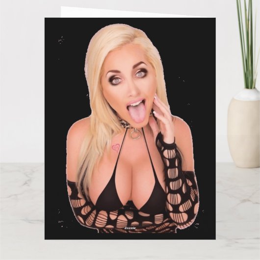 Flirty blonde Thunder_Cove Kaart (Achterkant)