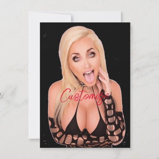 Flirty blonde Thunder_Cove Kaart (Achterkant)