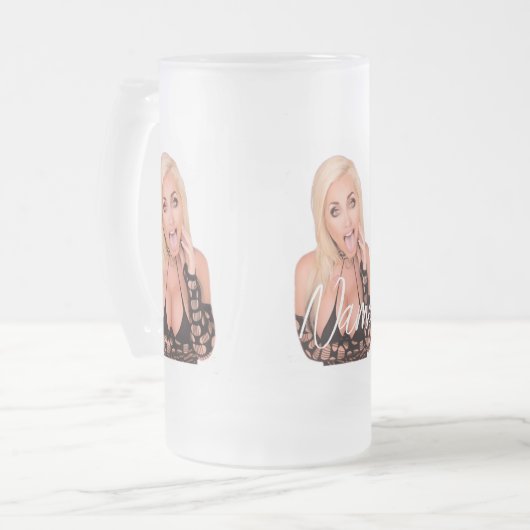 Flirty blonde Thunder_Cove Matglas Bierpul (Voorkant links)