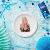 Flirty blonde Thunder_Cove Papieren Bordje (Feest)