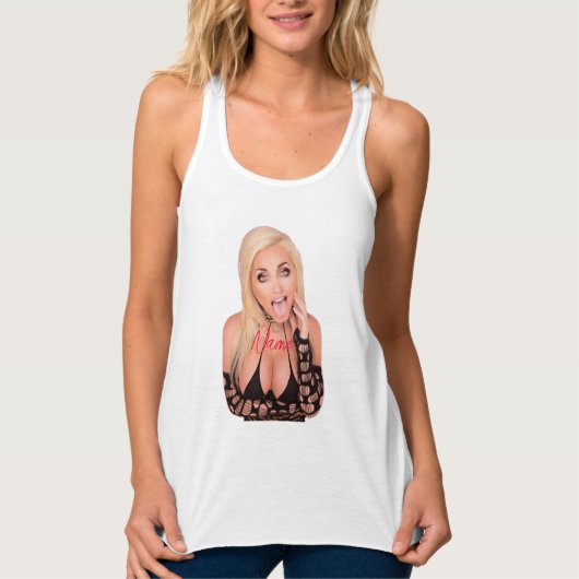Flirty blonde Thunder_Cove Tanktop (Voorkant)