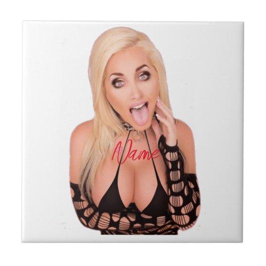 Flirty blonde Thunder_Cove Tegeltje (Voorkant)