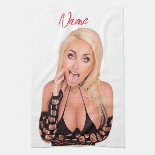 Flirty blonde Thunder_Cove Theedoek