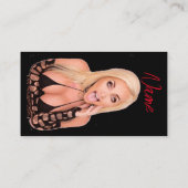 Flirty blonde Thunder_Cove Visitekaartje (Achterkant)