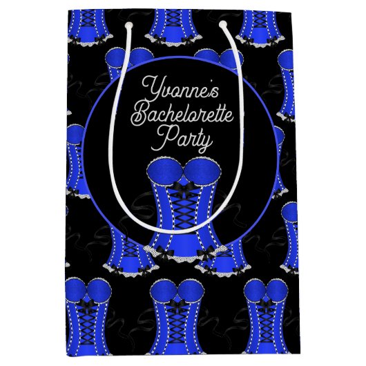 Flirty Blue Corset Medium Cadeauzakje (Voorkant)
