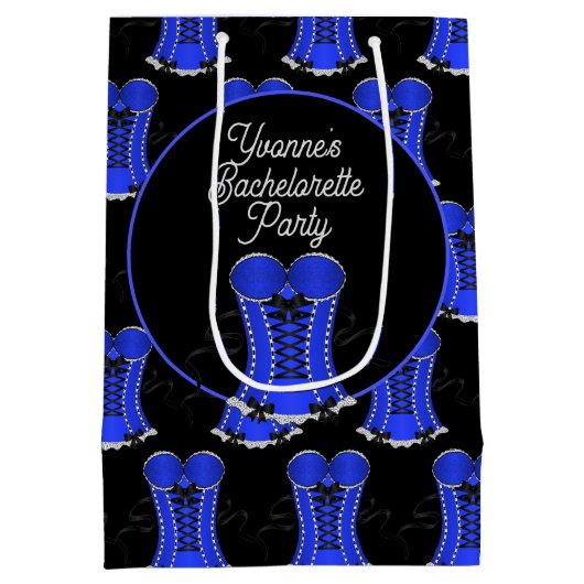 Flirty Blue Corset Medium Cadeauzakje (Achterkant)