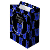 Flirty Blue Corset Medium Cadeauzakje (Achterkant Gekanteld)