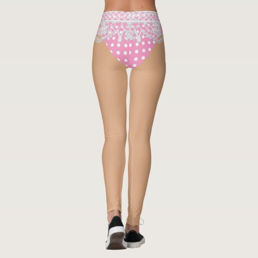 Flirty Bride | Fake Underwear | Naughty Honeymoon Leggings (Achterkant)