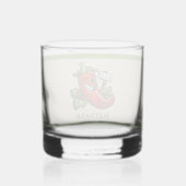 Flirty chili gepersonaliseerd met naam whisky glas (Achterkant)