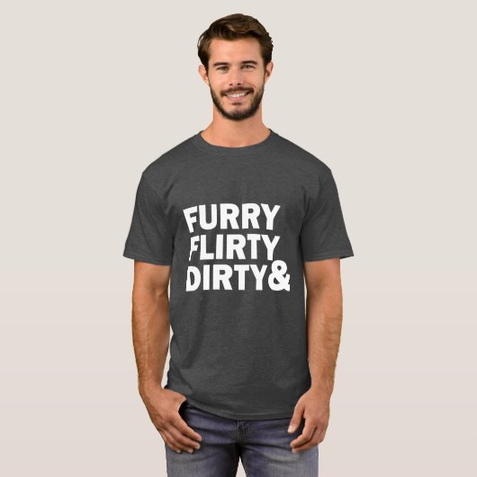 FLIRTY & DIRTY T-SHIRT (Voorkant volledig)