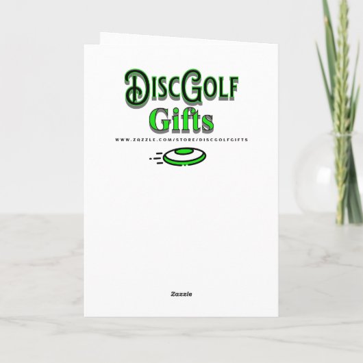 Flirty  Disc Golf Puns | Valentine's Day Kaart (Achterkant)