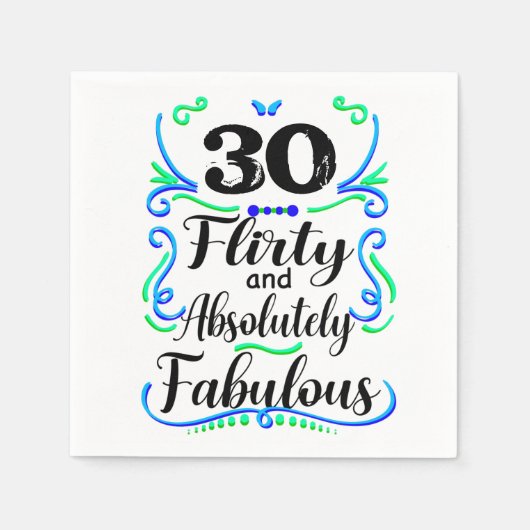 Flirty en absoluut verbluffend servet (Voorkant)