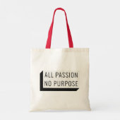 Flirty en grappige canvas tas (Achterkant)