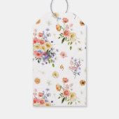 Flirty Floral Meadow | Zomer bruiloft dank u Cadeaulabel (Achterkant)