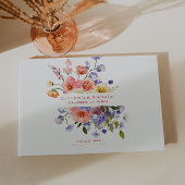 Flirty Floral Meadow | Zomer bruiloft Gastenboek