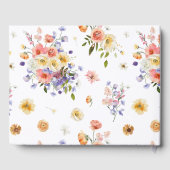Flirty Floral Meadow | Zomer bruiloft Gastenboek (Achterkant)