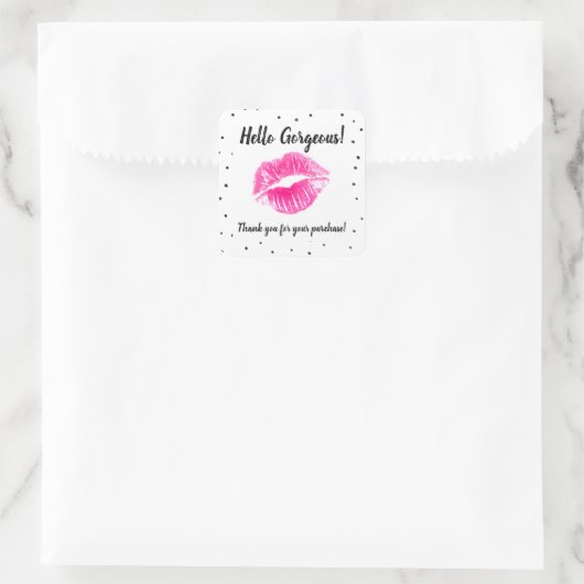 Flirty Fuchsia Bedankt Sticker - LipSense (Tas)