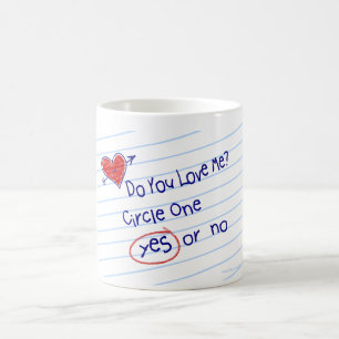 Flirty Fun Grade School Love Note Coffee Mok