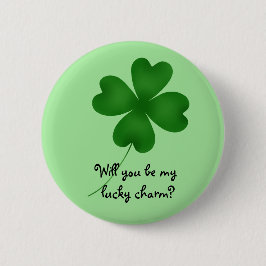 Flirty geluk charme ronde button 5,7 cm